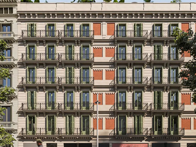 Отреставрированные квартиры в центре Барселоны на Рамбле Каталуния. Фото:  2