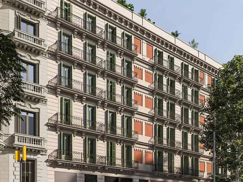 Отреставрированные квартиры в центре Барселоны на Рамбле Каталуния. Фото:  1