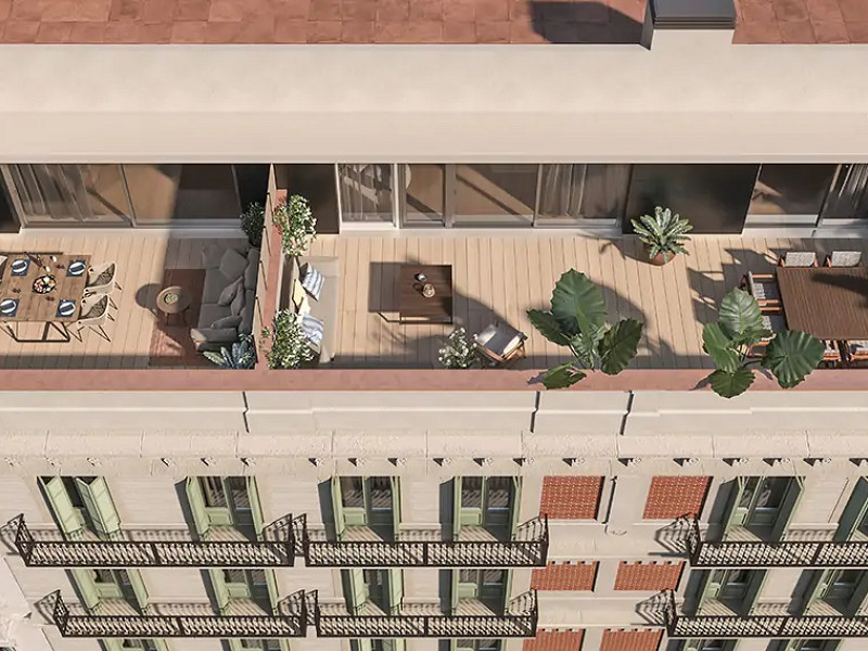 Отреставрированные квартиры в центре Барселоны на Рамбле Каталуния. Фото:  3