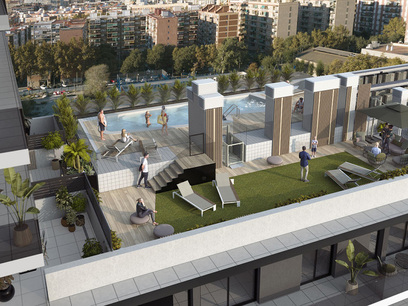 Квартиры на этапе строительства в Барселоне в районе Сант Марти. Фото:  4