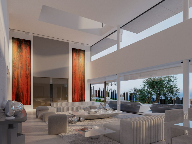 Luxurious new designer home with panoramic sea views in Esplugues, Barcelona. Photo:  5