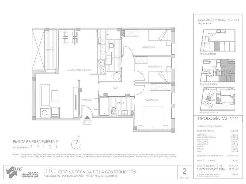 New energy efficient development in the center of Argentona, Maresme. Photo:  2