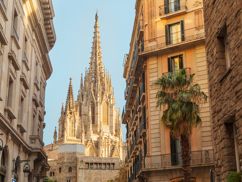 Renovated Building in the Gothic Quarter, Barcelona