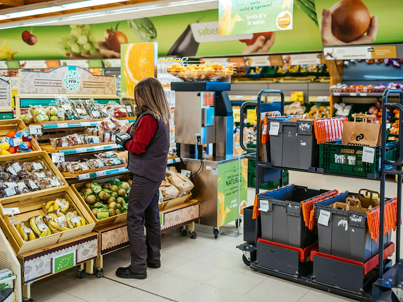 Supermarket in central Barcelona