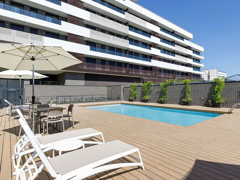 The second line of the sea. Apartments in a new residential complex in Montgat, Costa Maresme