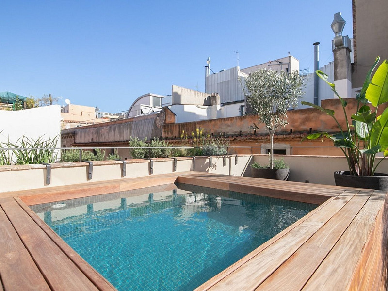 FFurnished Duplex Penthouse for Rent in El Gòtic. Photo:  2