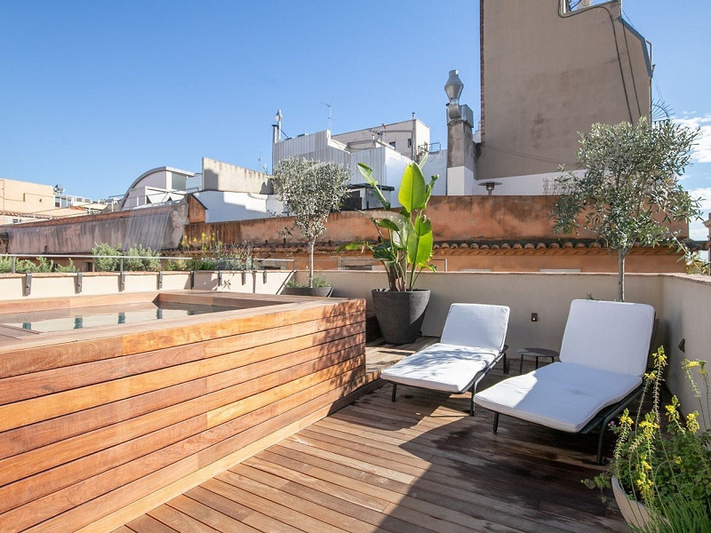 FFurnished Duplex Penthouse for Rent in El Gòtic. Photo:  5