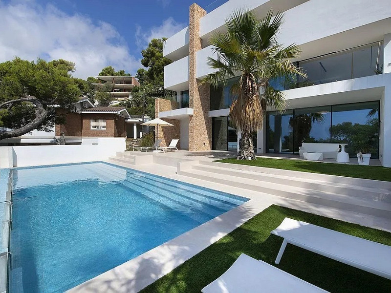  Designer Villa with Panoramic Sea Views in Bellamar, Castelldefels