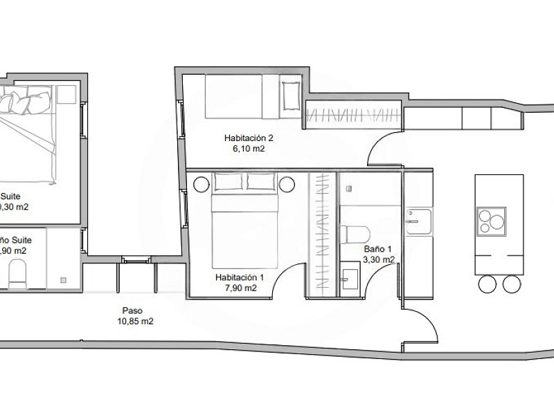Современная студия с террасой в центре Барселоны. Фото:  28