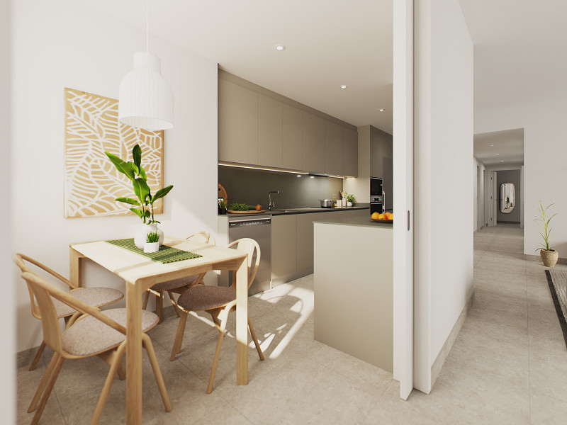 Современные квартиры высокого класса в жилом комплексе, находящемся в стадии строительства, в Оспиталет-де-Льобрегат, Барселона. Фото:  5