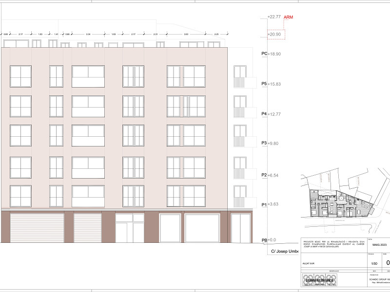 Investment Project: Reconstruction and Extension of a Residential Building in Granollers, Barcelona. Photo:  11