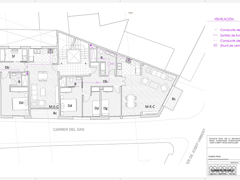 Investment Project: Reconstruction and Extension of a Residential Building in Granollers, Barcelona. Photo:  21