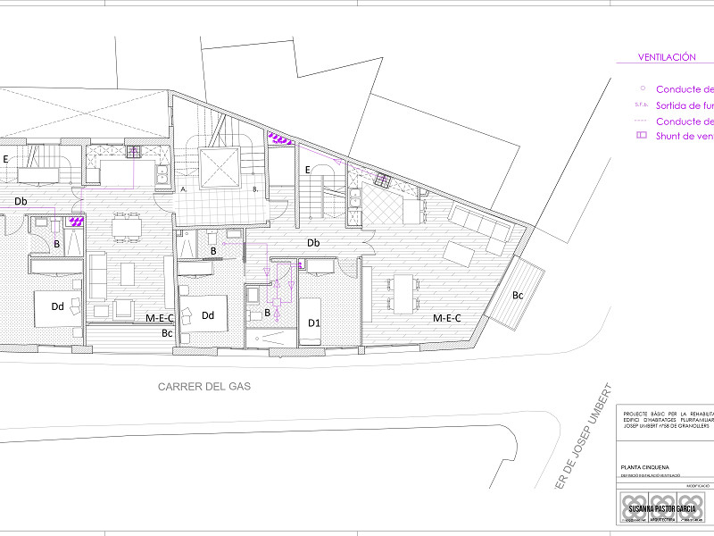Investment Project: Reconstruction and Extension of a Residential Building in Granollers, Barcelona. Photo:  23