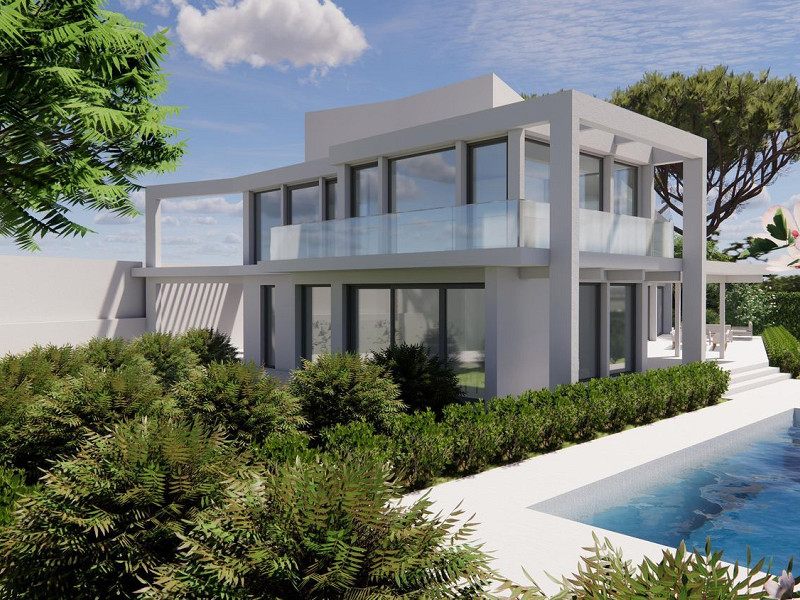 Элитный особняк с эксклюзивным проектом реновации и панорамными видами на море в престижном районе Педральбес, Барселона. Фото:  1