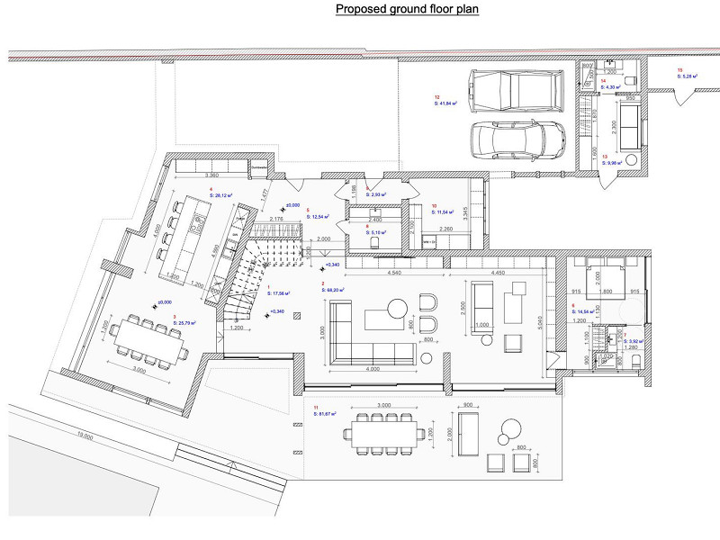 Элитный особняк с эксклюзивным проектом реновации и панорамными видами на море в престижном районе Педральбес, Барселона. Фото:  12
