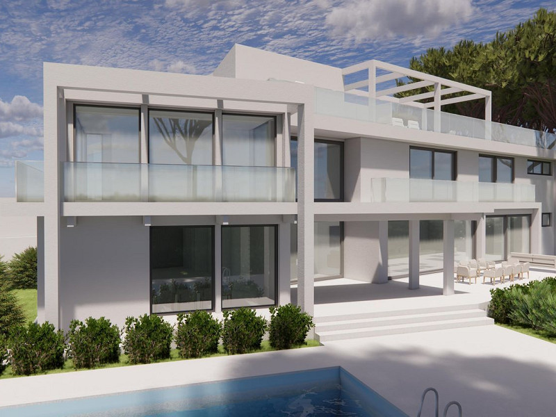 Элитный особняк с эксклюзивным проектом реновации и панорамными видами на море в престижном районе Педральбес, Барселона. Фото:  3