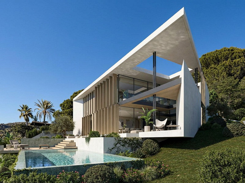 Villa de lujo en construcción en Premia de Dalt, Barcelona. Foto:  2