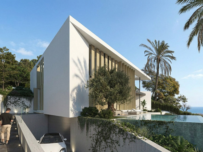 Villa de lujo en construcción en Premia de Dalt, Barcelona. Foto:  3