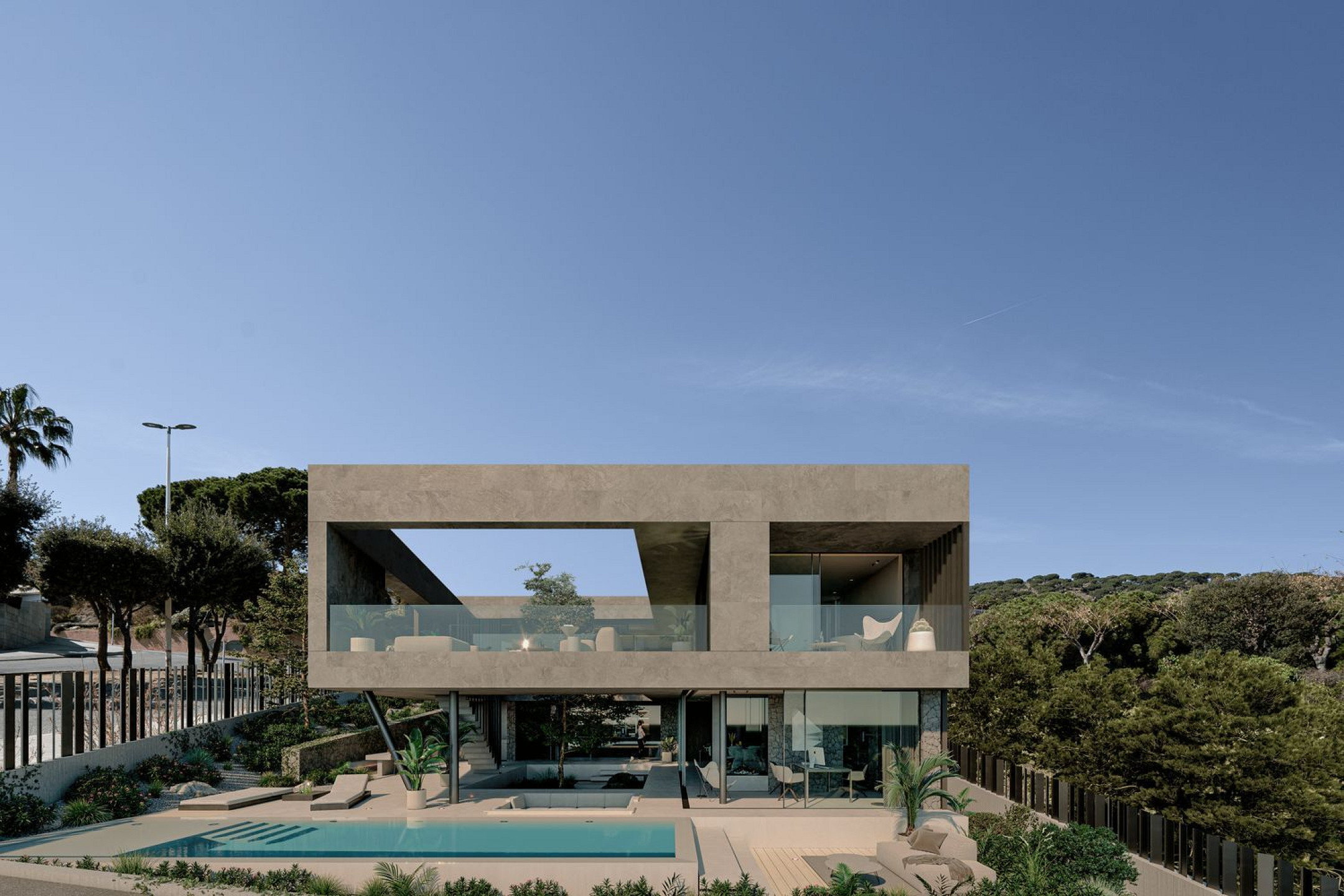 Роскошная вилла с панорамными видами на Средиземное море в Тейя, Барселона