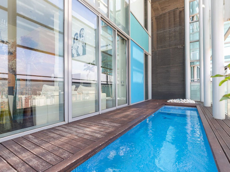 Penthouse with Terrace, Jacuzzi and Sea Views in Diagonal Mar, Barcelona. Photo:  3