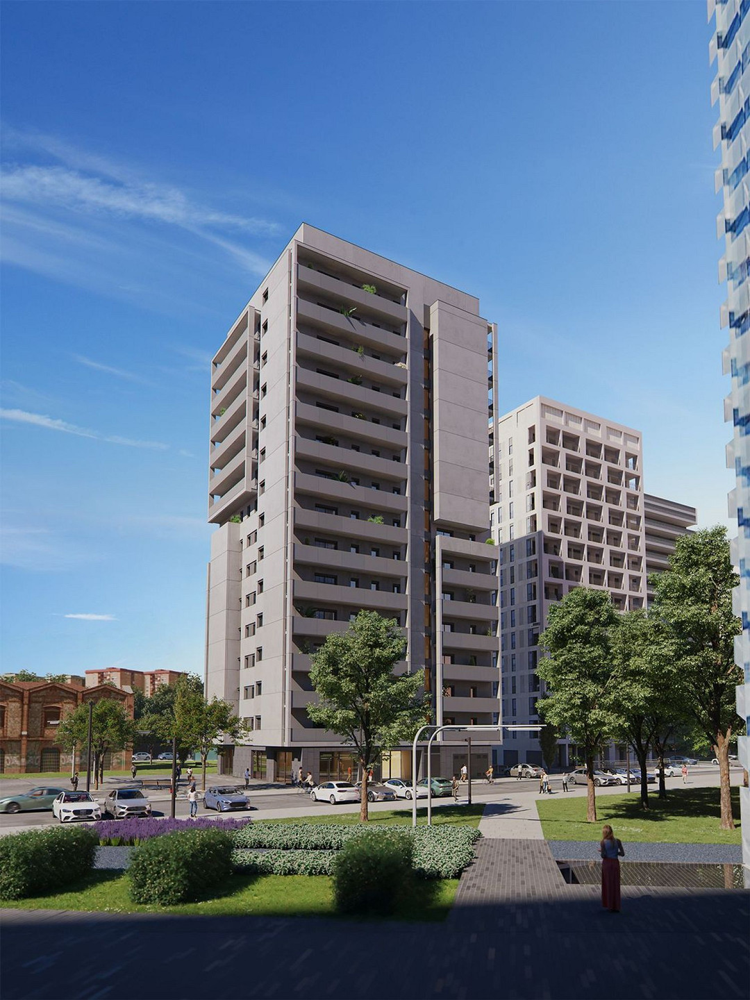 Современные квартиры высокого класса в жилом комплексе, находящемся в стадии строительства, в Оспиталет-де-Льобрегат, Барселона