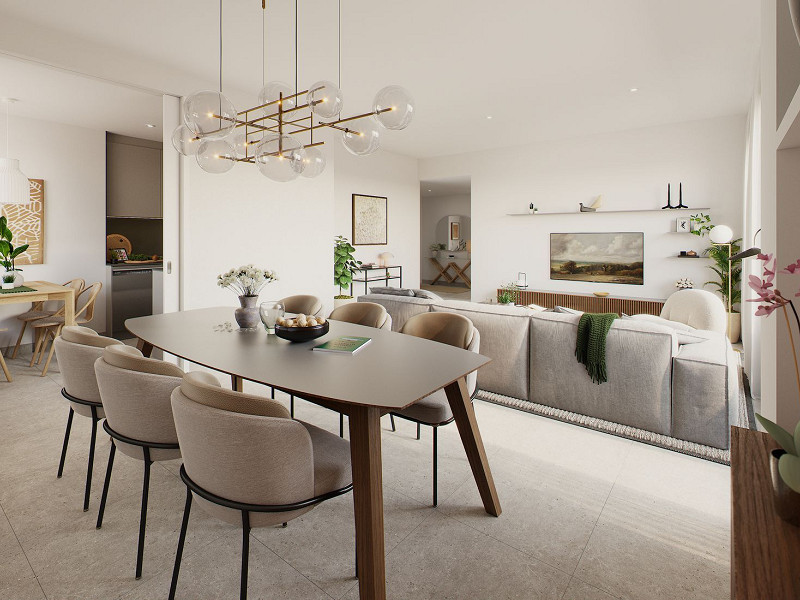 Современные квартиры высокого класса в жилом комплексе, находящемся в стадии строительства, в Оспиталет-де-Льобрегат, Барселона. Фото:  3