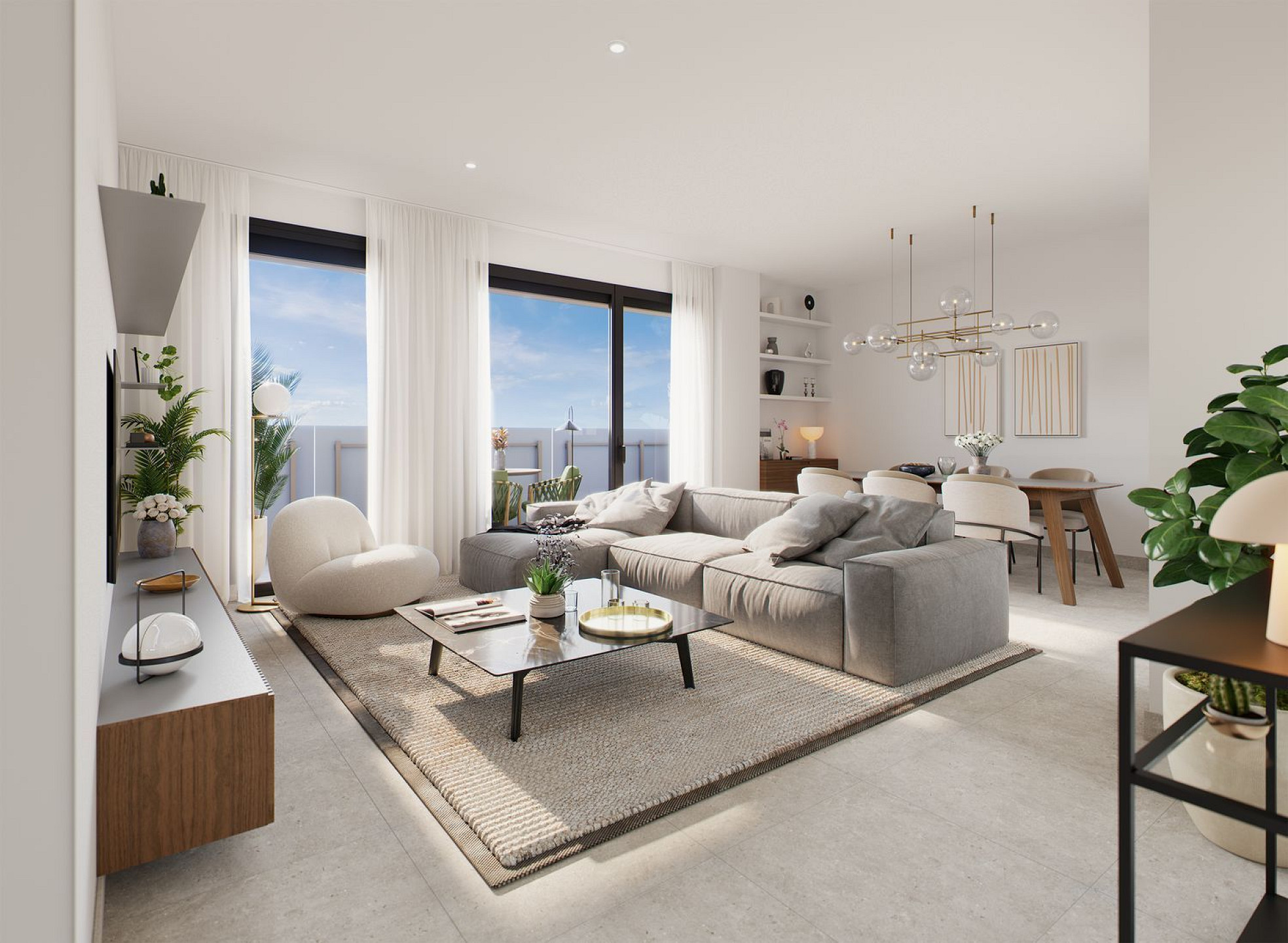 Современные квартиры высокого класса в жилом комплексе, находящемся в стадии строительства, в Оспиталет-де-Льобрегат, Барселона