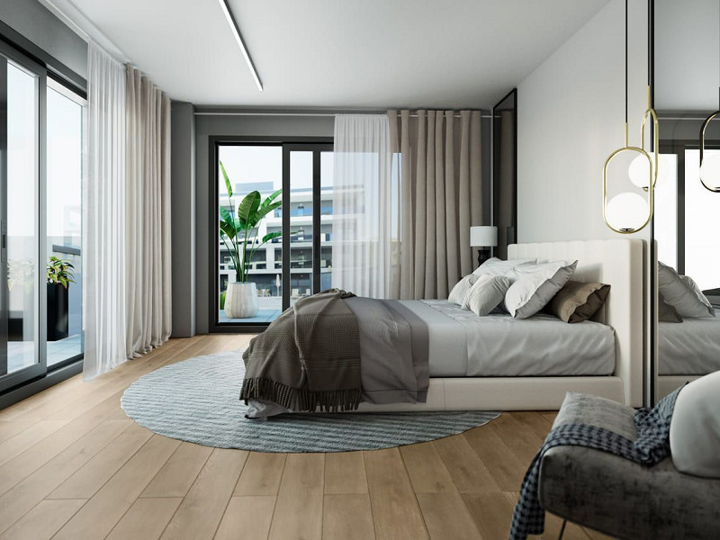 Obra nueva con terrazas, piscina y zonas comunitarias en Sant Boi de Llobregat, Barcelona. Foto:  3