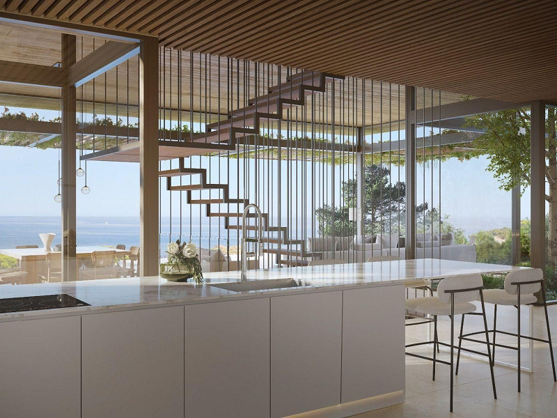 New-build semi-detached house with sea views in Aiguaxelida, Tamariu. Photo:  8