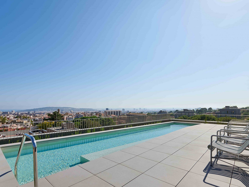 Apartments in a new residential complex in Sarria, Barcelona. Photo:  3