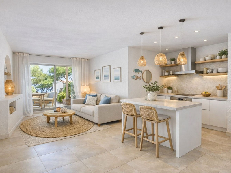 Квартира на первом этаже с садом и видом на море в La Volta d’Ametller, Коста-Брава. Фото:  9