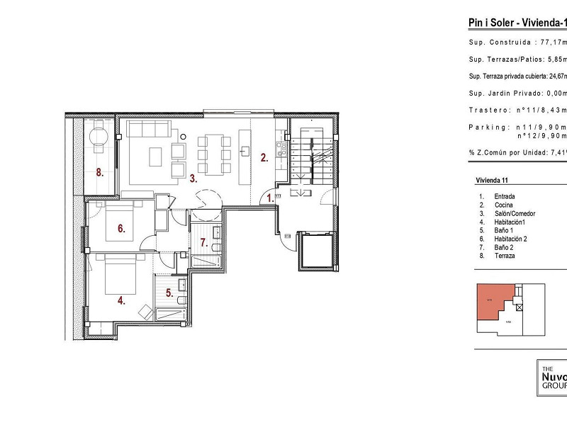 Пентхаус с частной террасой в Беллатерре, Барселона. Фото:  27