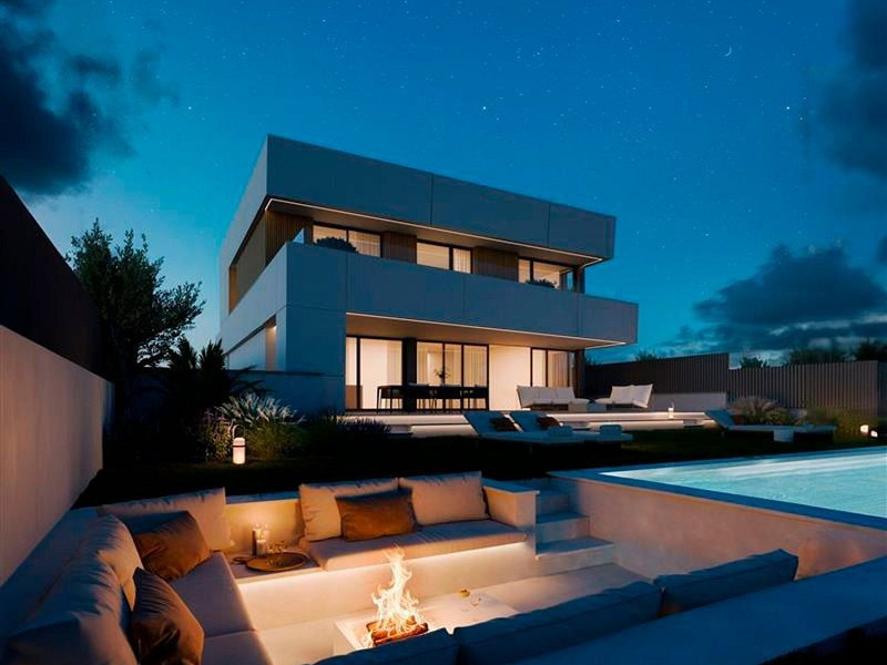 Современная энергоэффективная вилла с бассейном в Ла Плана, Ситжес. Фото:  2