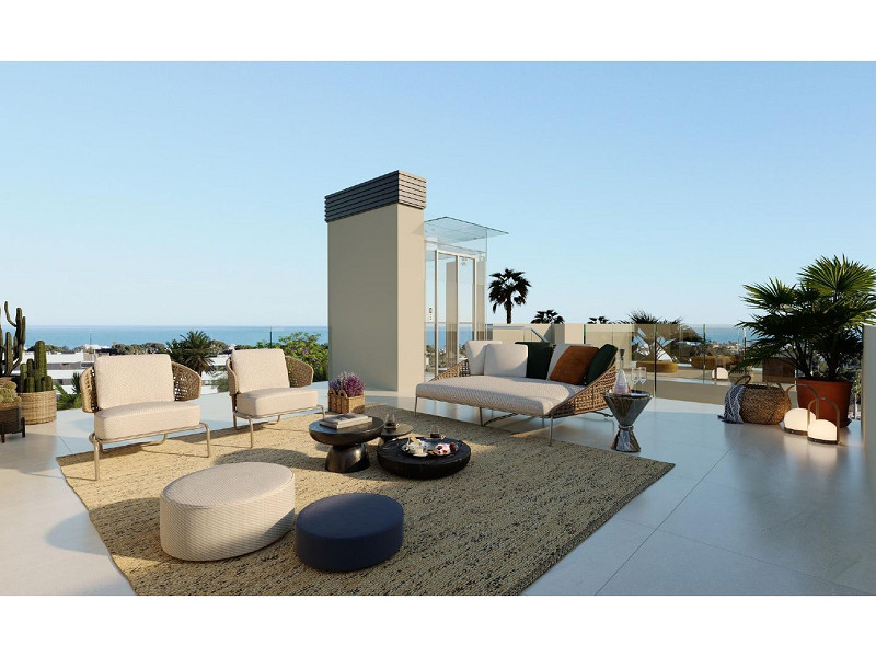 Новая современная вилла с видом на море, просторными террасами и гаражом в Ситжесе. Фото:  67