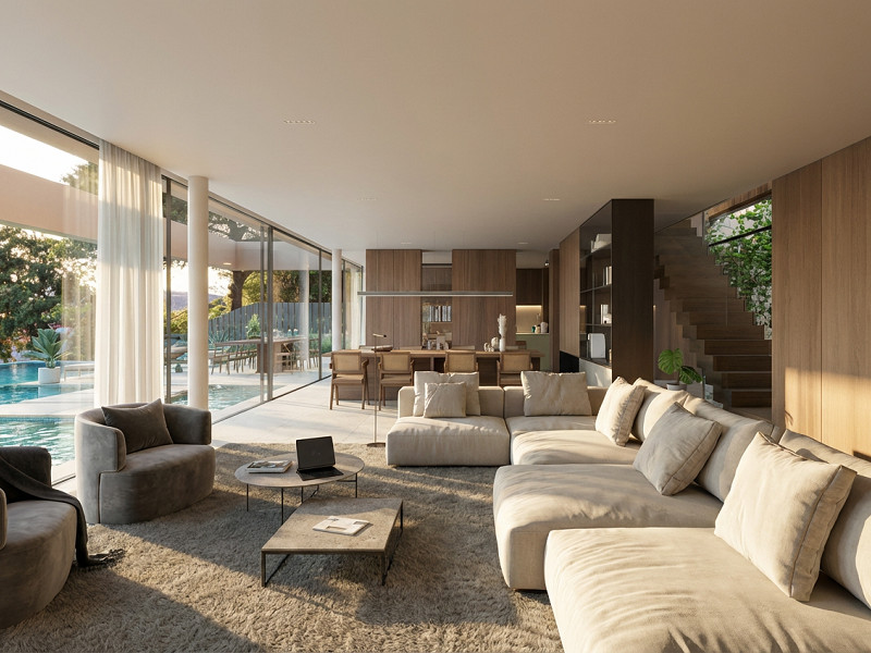 Элитная дизайнерская вилла с видом на море в Сант-Андреу-де-Льяванерас, Барселона. Фото:  3