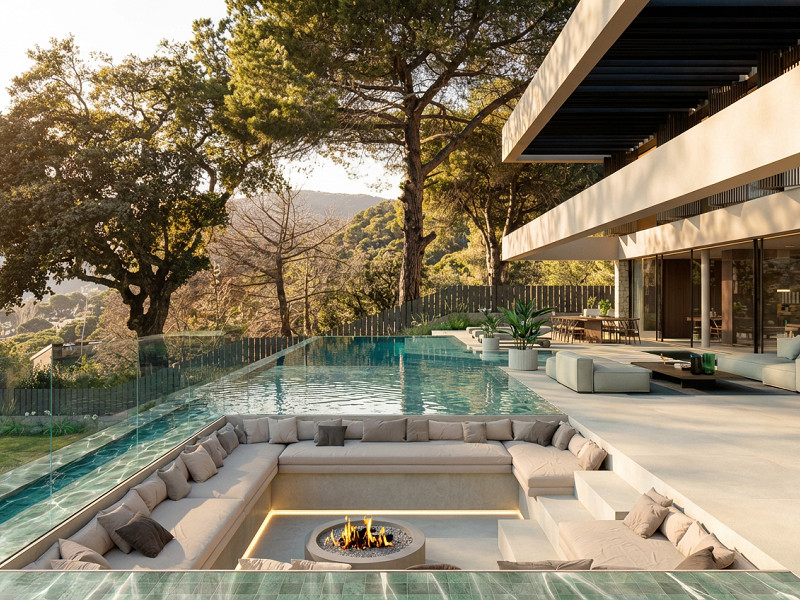 Элитная дизайнерская вилла с видом на море в Сант-Андреу-де-Льяванерас, Барселона. Фото:  8