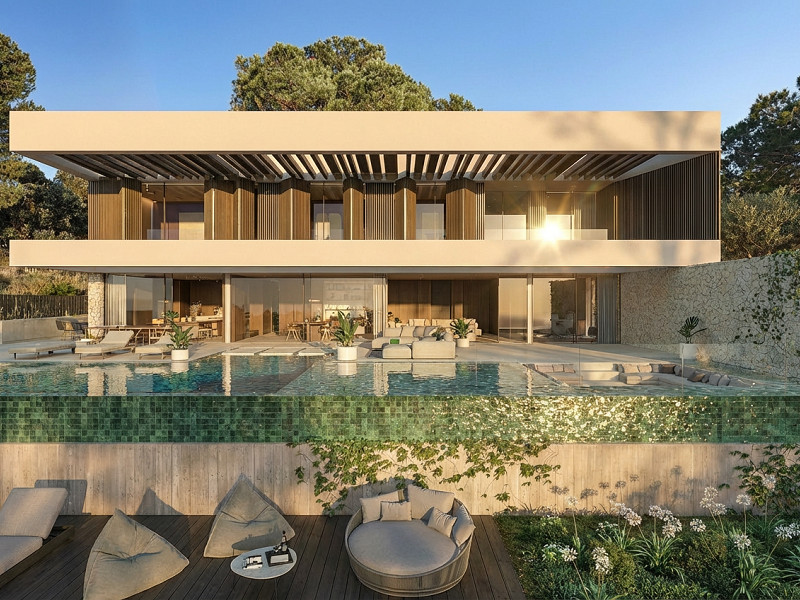 Villa de lujo de diseño con vistas al mar en Sant Andreu de Llavaneres, Barcelona