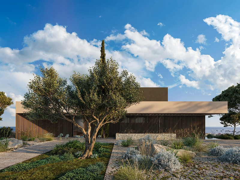 Элитная дизайнерская вилла с видом на море в Сант-Андреу-де-Льяванерас, Барселона. Фото:  2