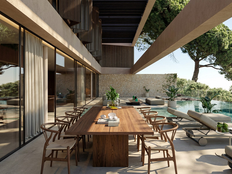 Элитная дизайнерская вилла с видом на море в Сант-Андреу-де-Льяванерас, Барселона. Фото:  6