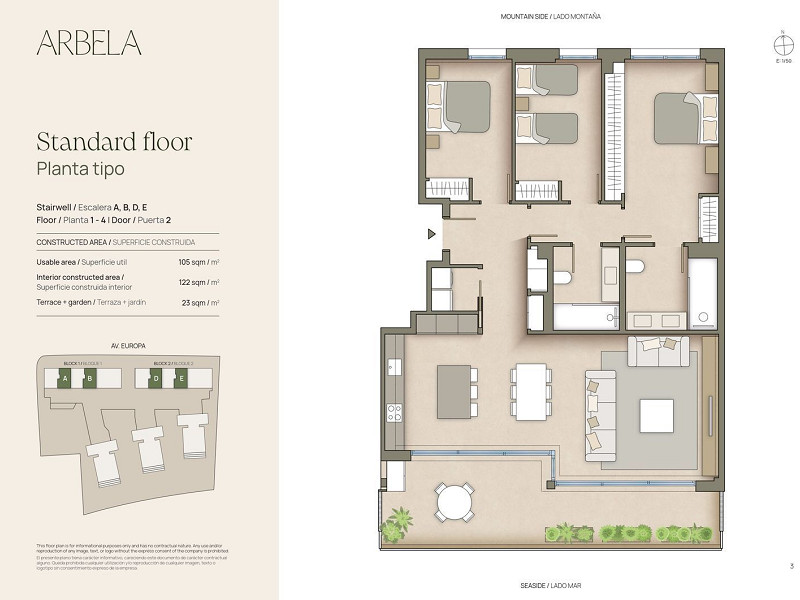 Апартаменты с видом на море и террасой в Гава-Мар – первая линия. Фото:  2
