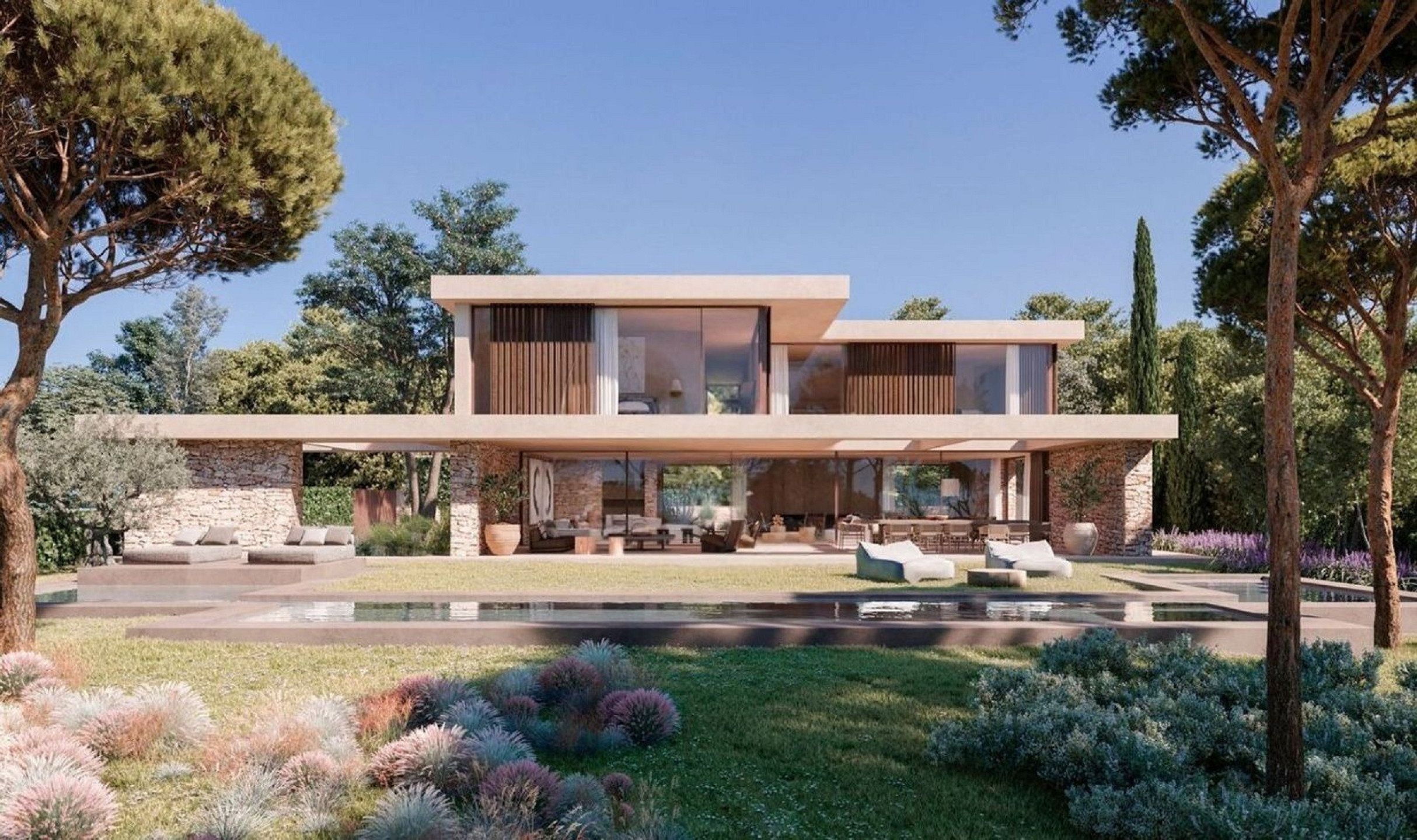 Эксклюзивный проект современной виллы в Террамар, Ситжес