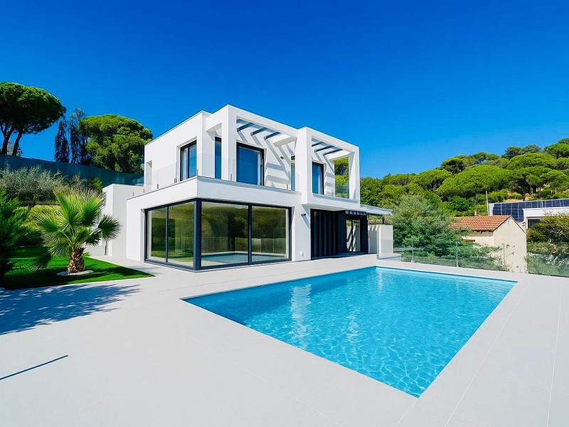 Новая вилла с видом на море в Los Pinares, Lloret de Mar, Коста-Брава. Фото:  23