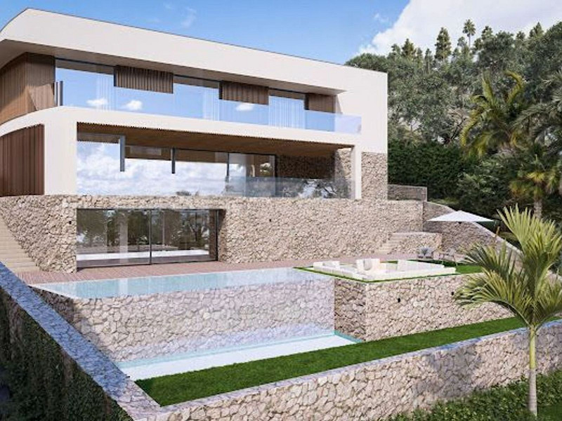 Plot with Sea Views and Approved Project for Two Luxury Detached Villas in Sitges. Photo:  4