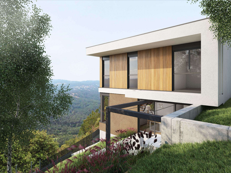 Detached houses under construction in the Floresta area of Sant Cugat. Photo:  9