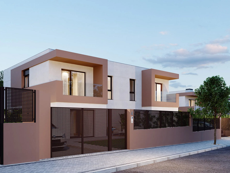 Stylish townhouses under construction in Calafell on the Costa Dorada. Photo:  7