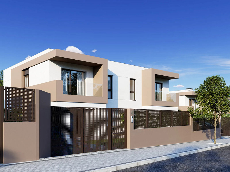 Stylish townhouses under construction in Calafell on the Costa Dorada. Photo:  2